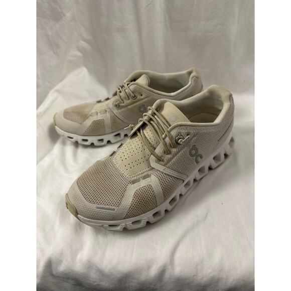 On Cloud 6 White Gray Lace Sneakers Sz 6/EU37 (as is) GS - Picture 3 of 8